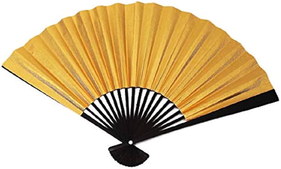 パンダデザインの金色扇子 パンダデザインの金色扇子